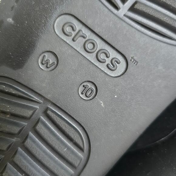 Crocs Getaway Platform H-Strap Sandal Women's 10 Black Beachy Boho Comfort Slide - Picture 9 of 9